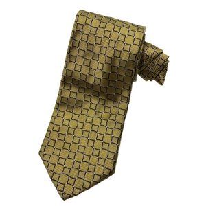 Brooks Brothers 346 Gold Pure Silk Tie Made In USA Necktie